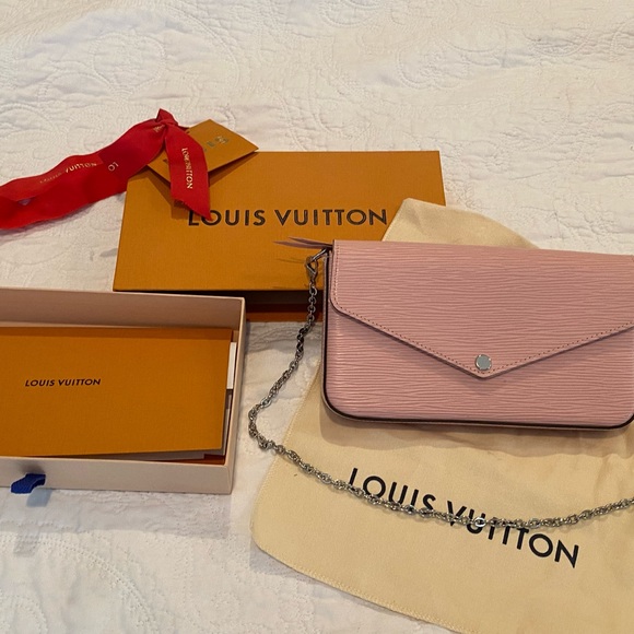 Louis Vuitton Felicia Pochette silver hardware with insert - Picture 2 of 9